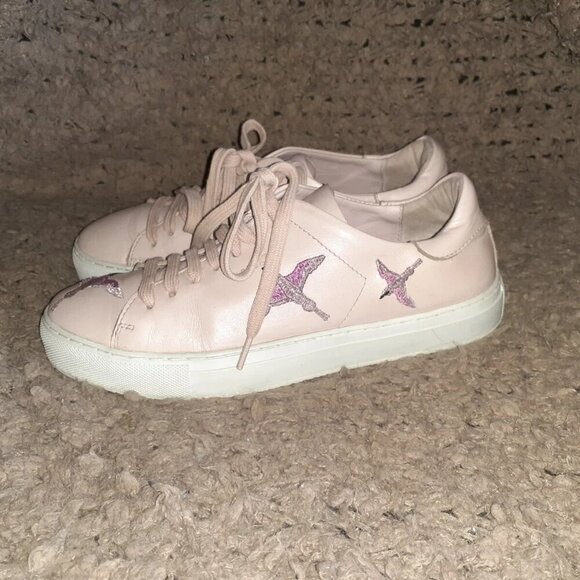 AXEL ARIGATO-Clean 90 Bird Pink Leather Sneakers-Sz 6.5-Excellent - Picture 2 of 8